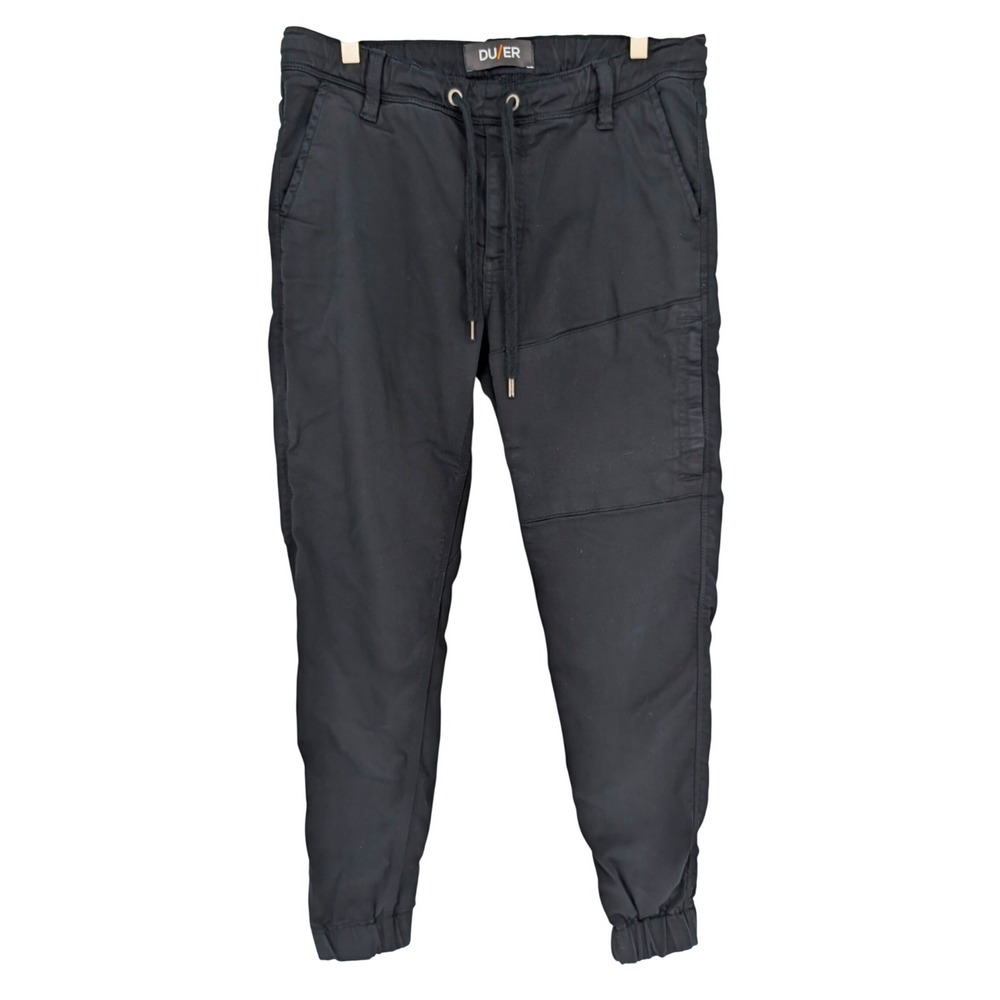 DU/ER No Sweat N2X Slim Fit Jogger Pants Men 32x29 Black Performance Gorpcore